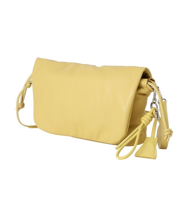 Green Parks パテッドドロストショルダーバッグ Yellow
