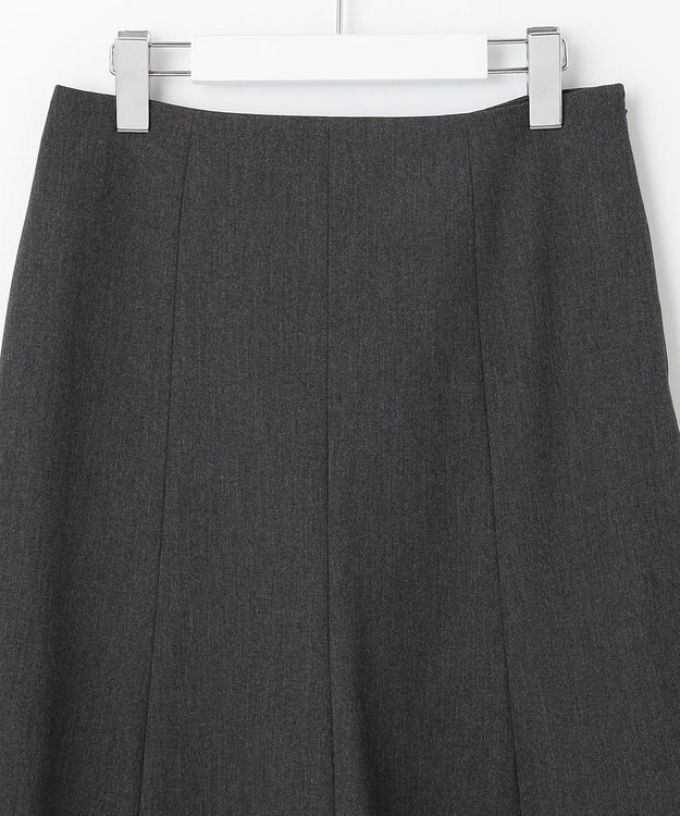 J.PRESS LADIES S T/Rアルガンシルク フレア スカート グレー系