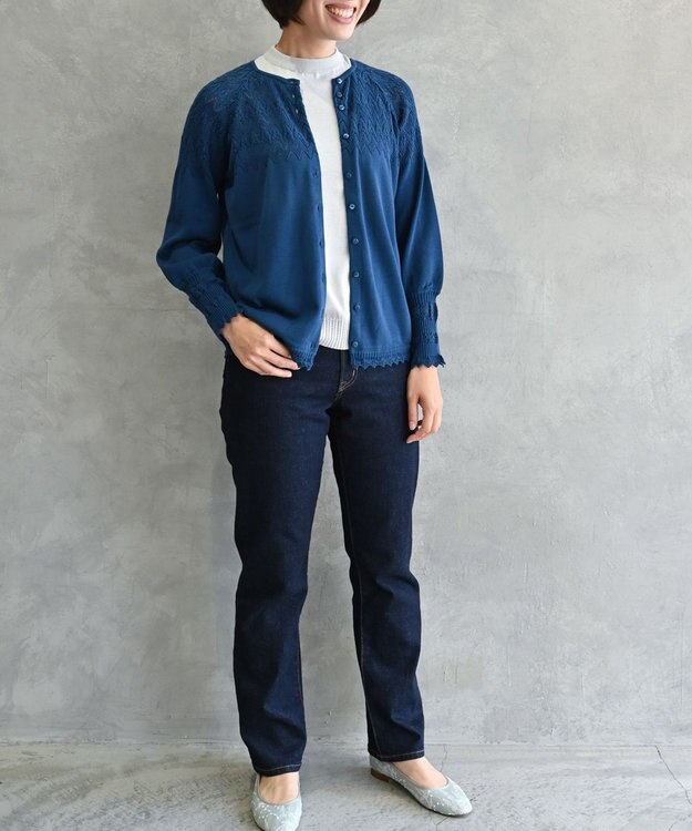 muuc 〈高品質シルク＆スーピマ超長綿〉〈洗えるニット〉ノースリーブボトルネックプルオーバー ライトグレー