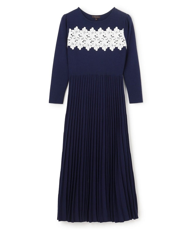 TOCCA 【百田夏菜子さん着用】NIGHT PETAL ニットドレス ネイビー系