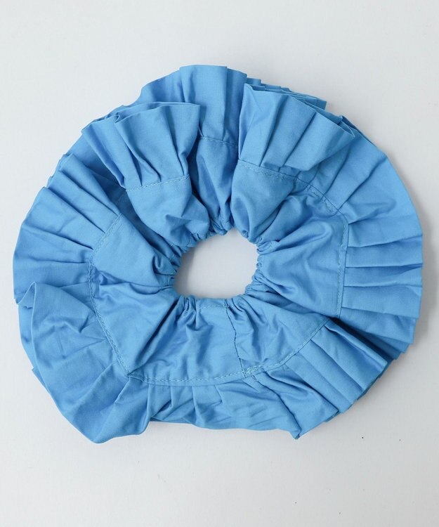 WEGO Lボリュームフリルシュシュ ブルー