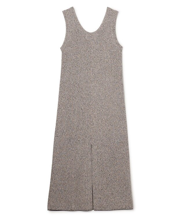 BEIGE， AGATE / Uネック メランジニットドレス Mix