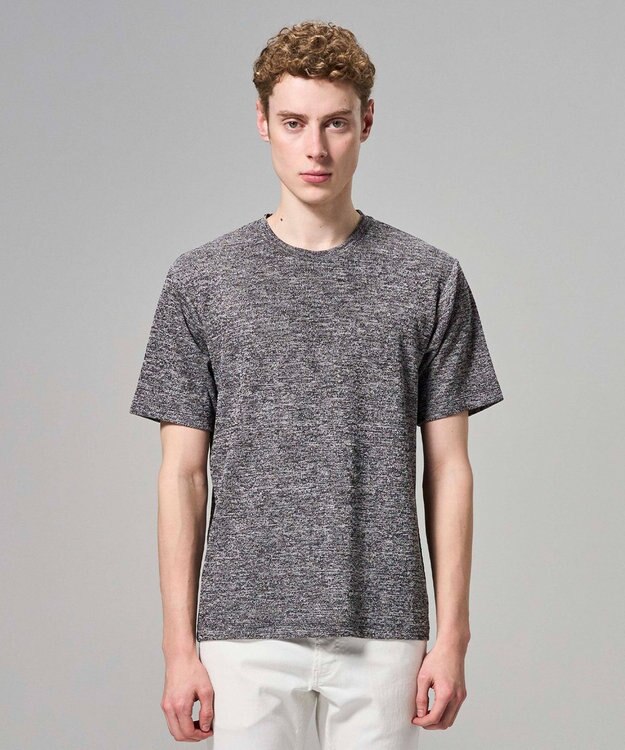 JOSEPH HOMME 【WEB・一部店舗限定】 メランジウィーブ　半袖カットソー グレー系