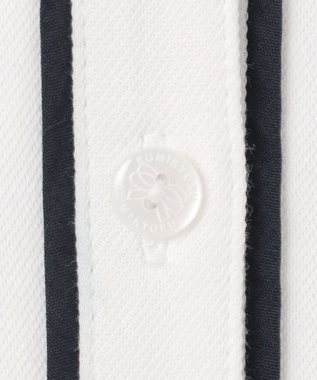 組曲 KIDS 【150-170㎝】ダブルカラー ブラウス オフホワイト系