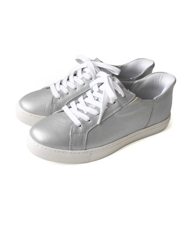 Pointer 本革スライドオンスニーカー シルバー