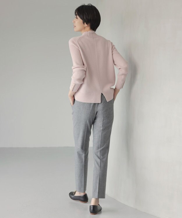 J.PRESS LADIES 【洗える】CASHBIT NEO ハイネックニット ピンク系
