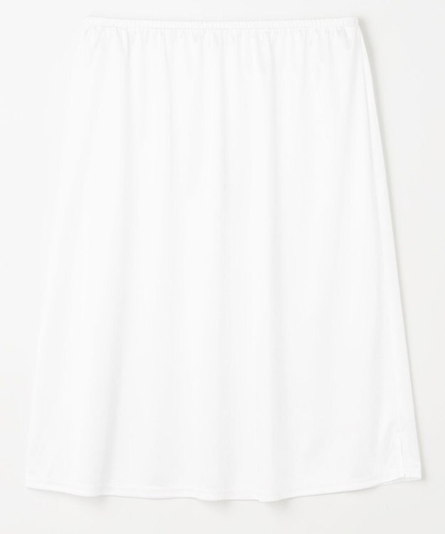 ANY 【手洗い可能】【ペチコート付】ギャザーシャツワンピース ブルーストライプ