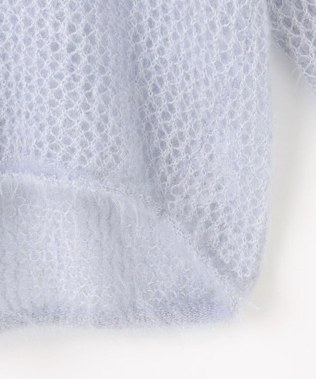 ANY レーシーネットニット ライトブルー