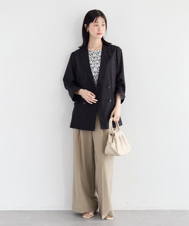 YECCA VECCA シアーテーラードジャケット Black