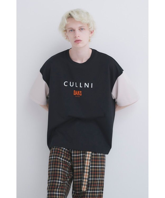 DAKS CULLNI for DAKS ロゴ半袖Tシャツ BAブラック