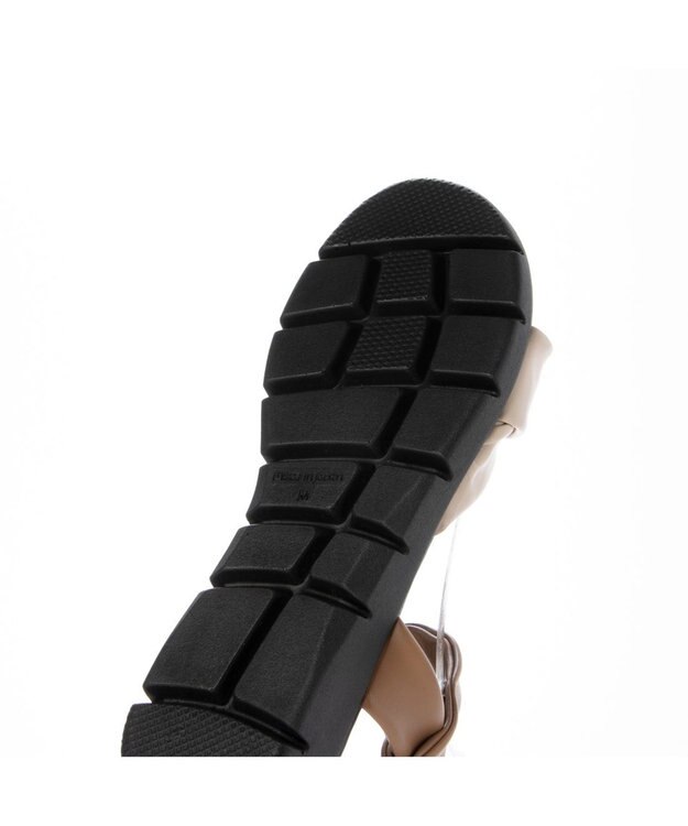 ing <ing>「もちっと新感覚」ソフトストレッチサンダル ベージュコンビ