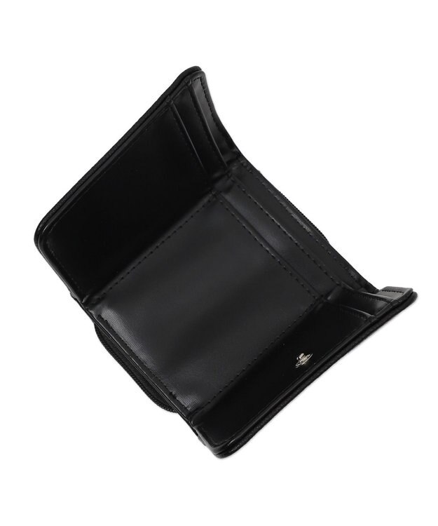 WEGO シンプルフラップミニウォレット ブラック
