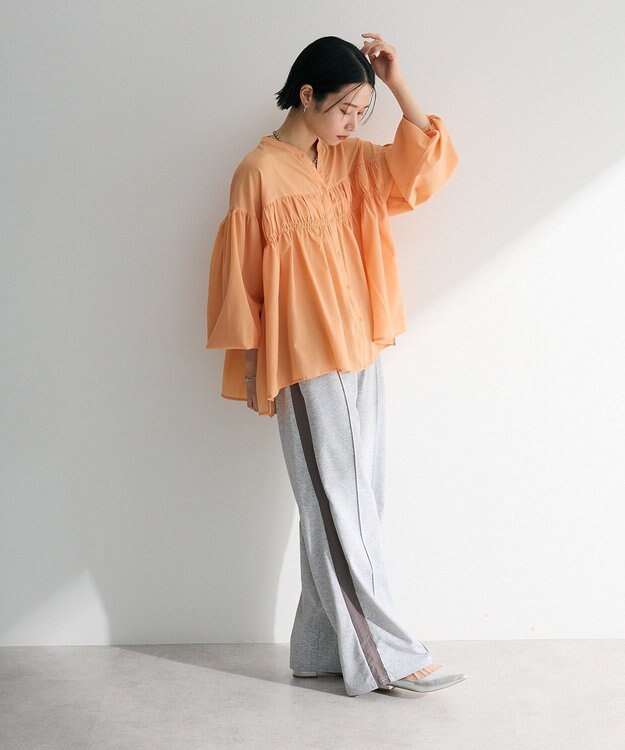 Green Parks シャーリングスキッパーシャツ Orange