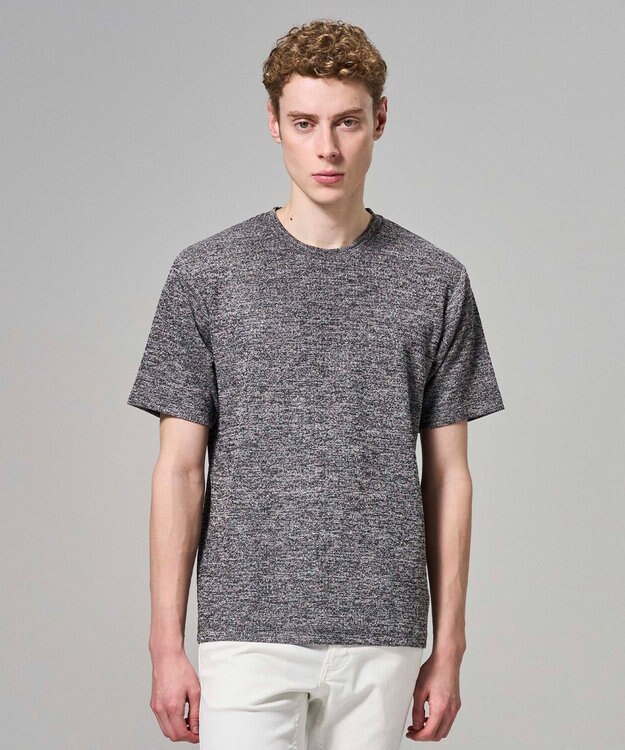 JOSEPH HOMME 【WEB・一部店舗限定】 メランジウィーブ　半袖カットソー グレー系