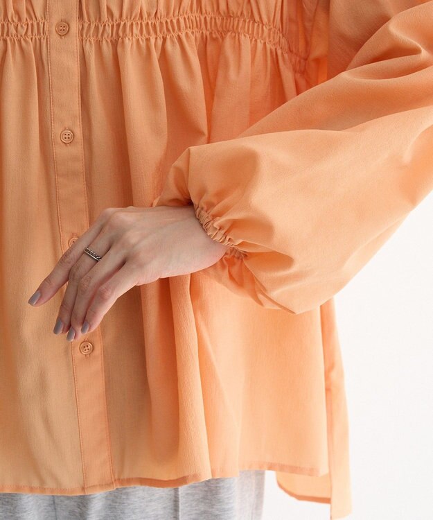 Green Parks シャーリングスキッパーシャツ Orange