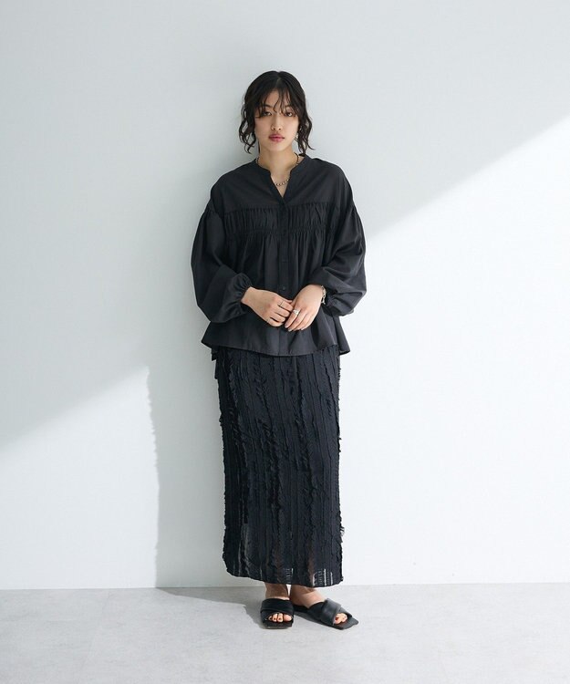 Green Parks シャーリングスキッパーシャツ Orange