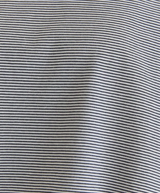 AMERICAN HOLIC シアーカラーボーダープルオーバー Dark Navy