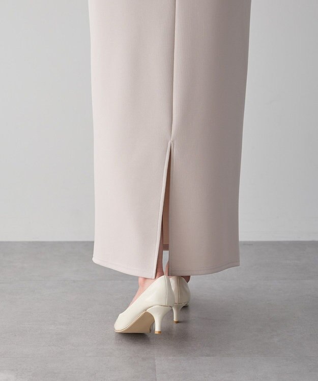 YECCA VECCA ダンボールニットナロースカート Beige