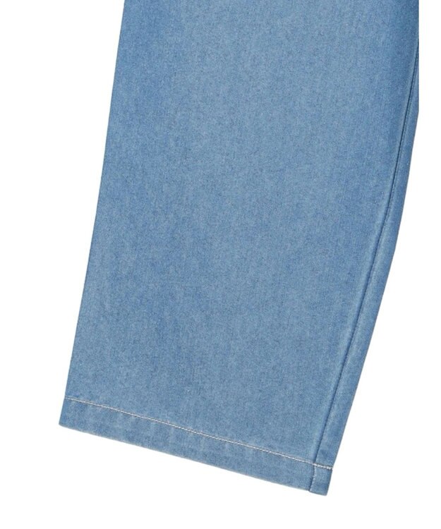 Green Parks インド綿 デニムストレートパンツ Light Indigo