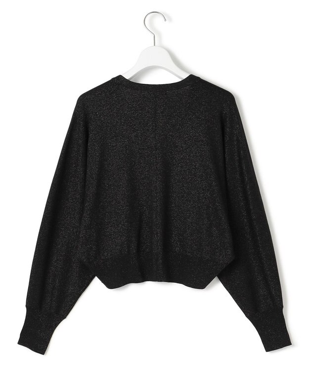 23区 S 【APPLAUDIR】コンパクト ドルマンスリーブ ラメカーディガン ブラック