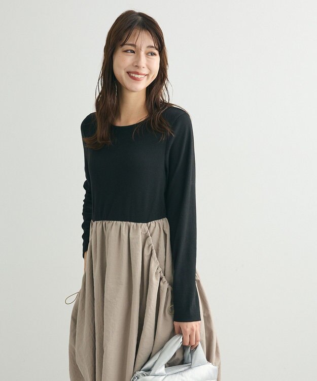 Green Parks ・ＳＵＧＡＲ　ＳＰＯＯＮ　コクーンハイブリットワンピー Black