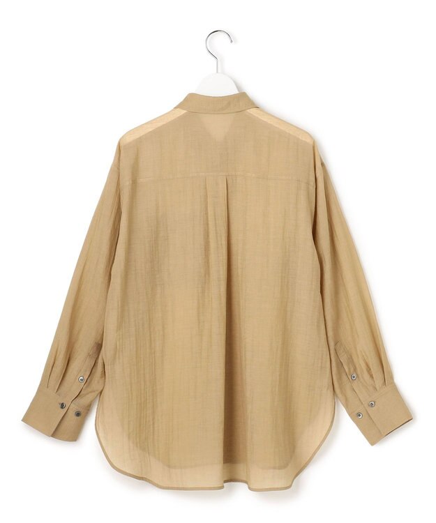 23区 S 【先行予約】リネンミックスシアースラブ オーバーシャツ ベージュ系