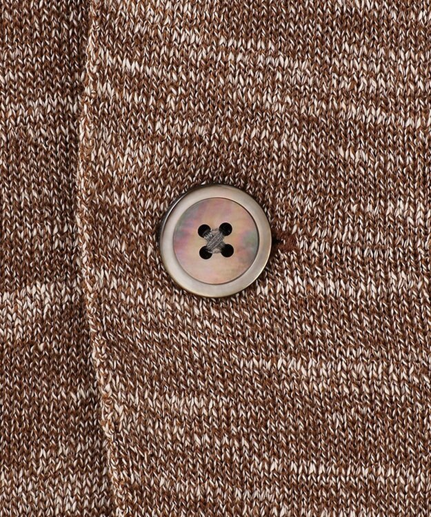 JOSEPH ABBOUD 【サスティナブル】スラブギマ カーディガン ブラウン系