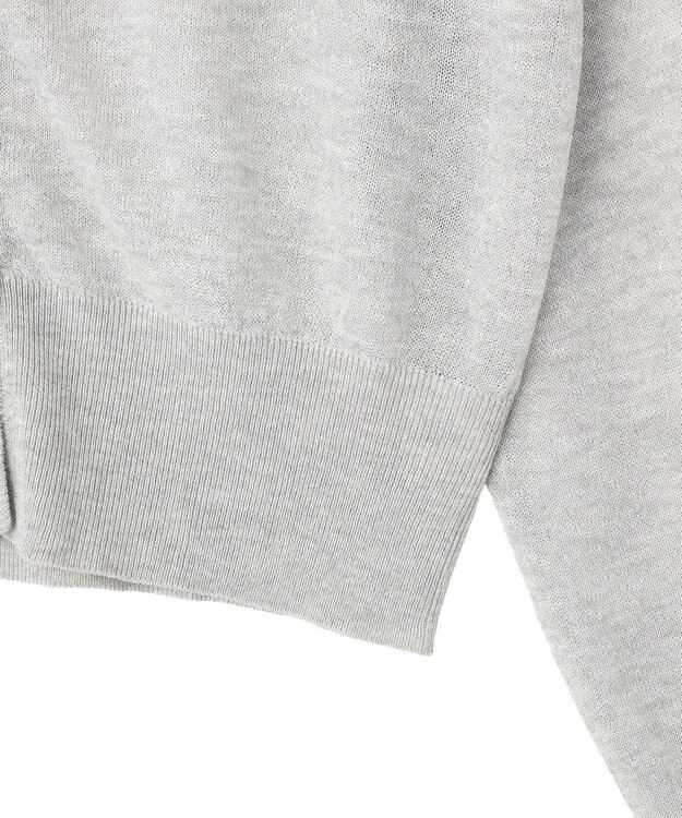 AMERICAN HOLIC シアー配色ニットカーディガン Light Gray