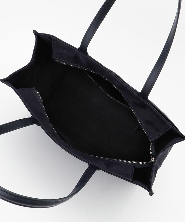 TOCCA SIDE RIBBON NYLONTOTE バッグ ネイビー系