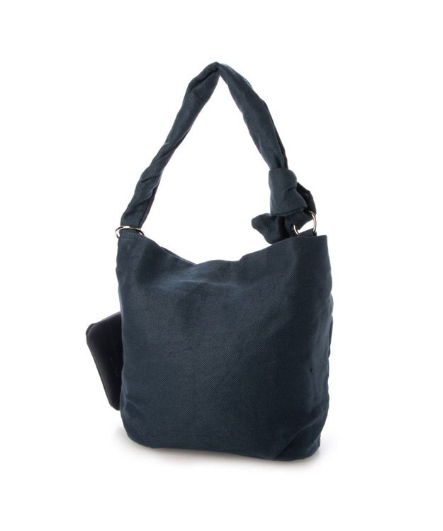 LA BAGAGERIE サイドノット リネンショルダー Sサイズ ネイビー