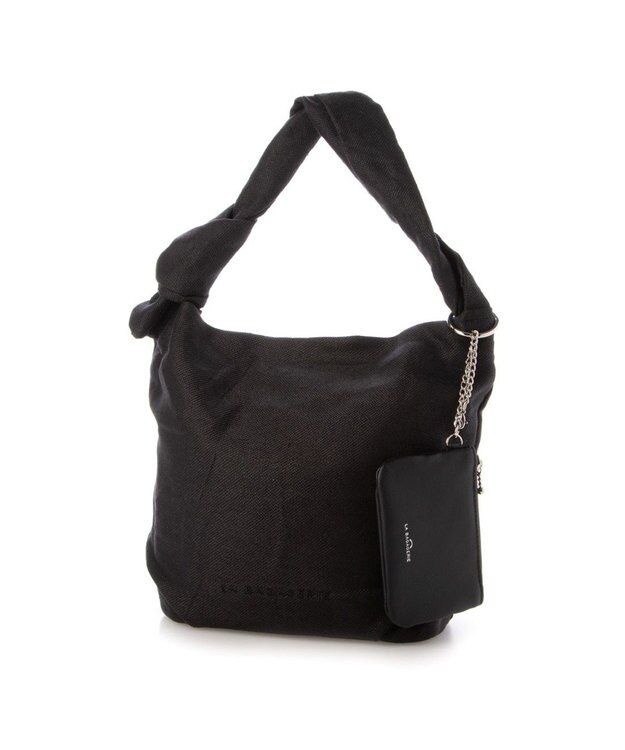 LA BAGAGERIE サイドノット リネンショルダー Sサイズ ブラック