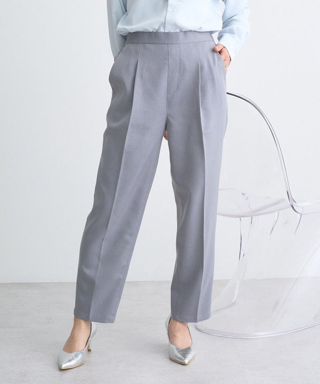 earth music&ecology テーパードパンツ Gray Mixture