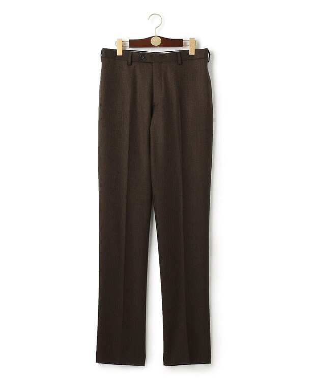 J.PRESS MEN 【定番】マナードシルクホームスパン スラックス ダークブラウン系