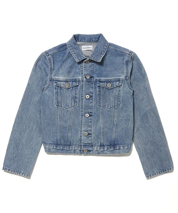 woadblue 【157】Back Balloon Jacket デニムジャケット MIDBLUE