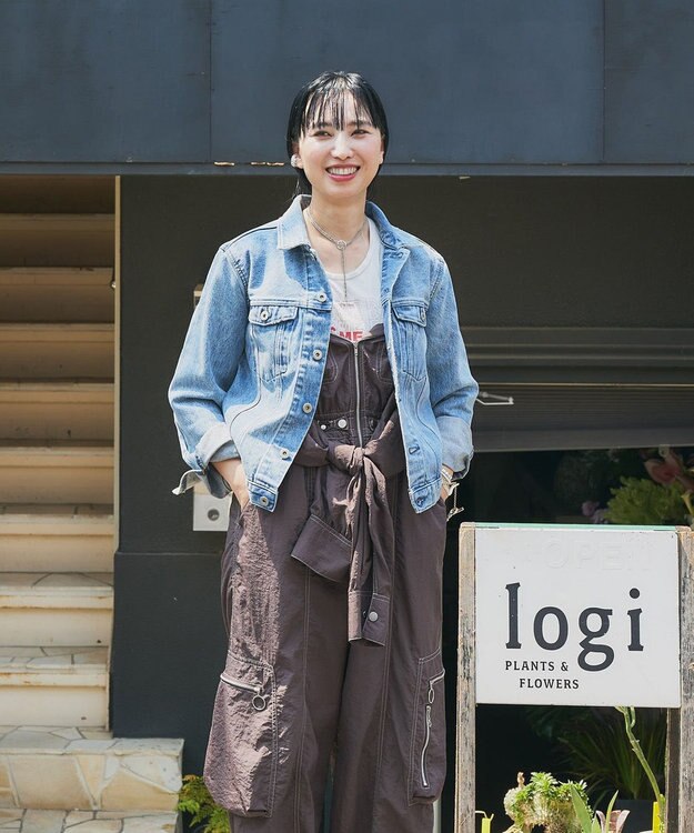 woadblue 【157】Back Balloon Jacket デニムジャケット MIDBLUE