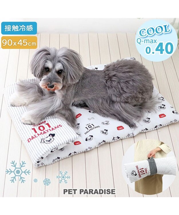 PET PARADISE ディズニー 101匹わんちゃん クールロールマット 小型犬 白～オフホワイト