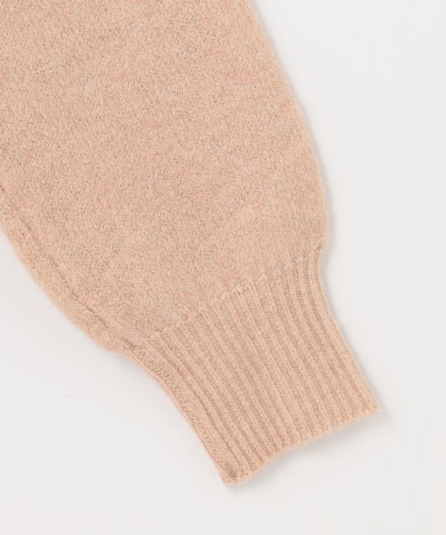 ANY SIS S 【洗える】ラメケーブル ニット ピンク