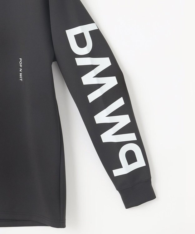 PW CIRCULUS 【イージーケア / 軽量 / 一枚でサマになる】【MEN】 ロングスリーブ モックネック ブラック系