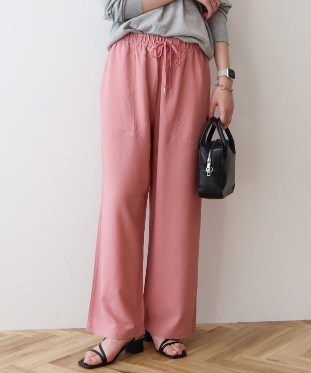 AMERICAN HOLIC 【接触冷感】ベイカーリラックスパンツ Pink