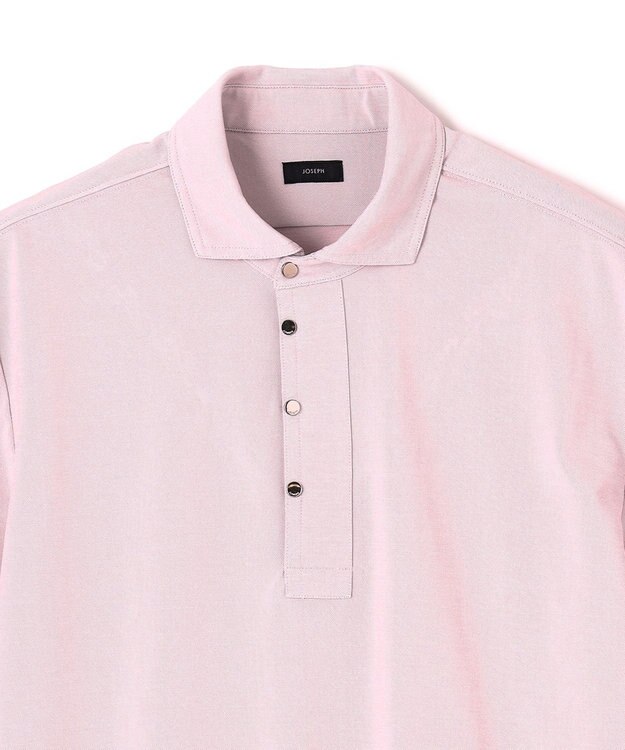 JOSEPH HOMME 【接触冷感】アイスコットンカノコ　ポロ ローズ系