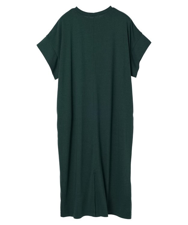 Green Parks 接触冷感　袖切替えカットワンピース Green