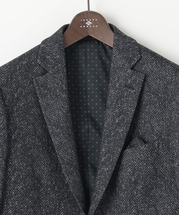 JOSEPH ABBOUD 【ストレッチ】フランネルジャージ ジャケット グレー系7