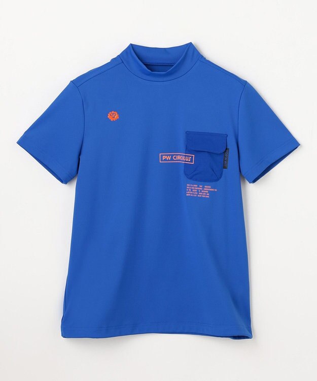 PW CIRCULUS 【WOMEN】ポケットモックネック ゴルフウェア レディース スカイブルー系