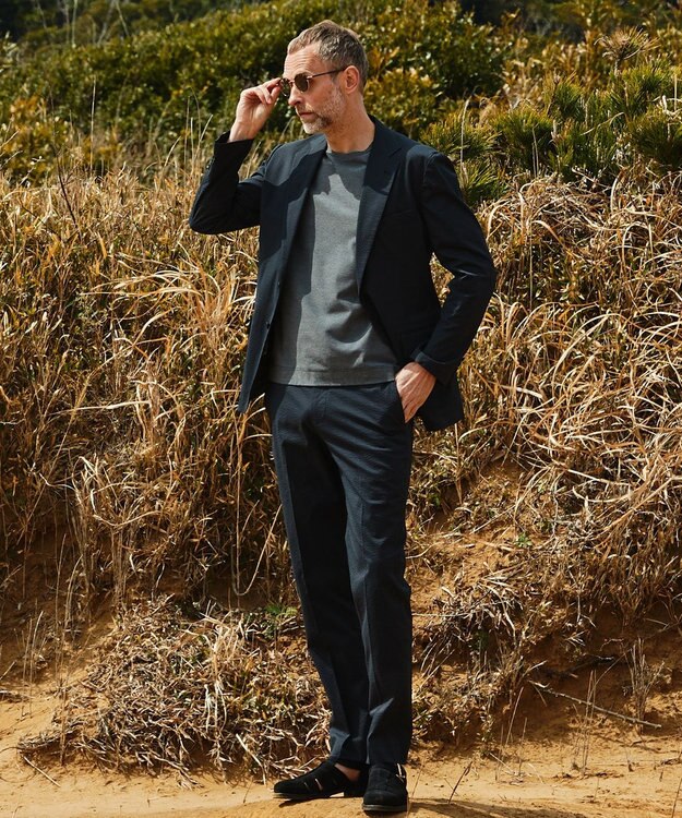 GOTAIRIKU セットアップ可【軽量/ストレッチ】クールマックスサッカーセットアップ パンツ グレー系8