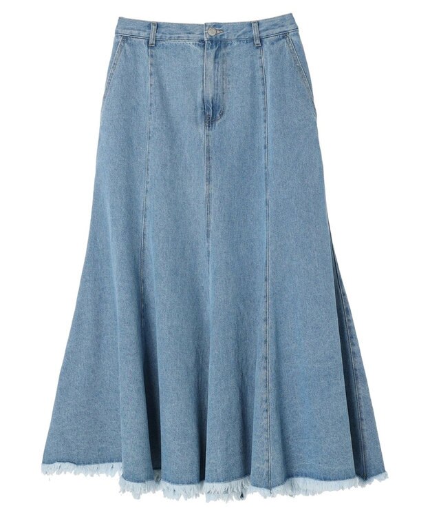 Green Parks ・ＳＵＧＡＲ　ＳＰＯＯＮ　デニムマーメイドスカート Light Indigo