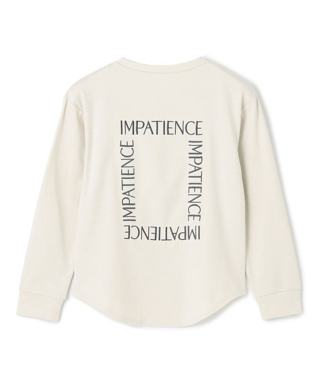 UNFILO 【110-150cm】選べるアソート ロゴロンT(UNISEX) [刺繍ロゴ]グレージュ