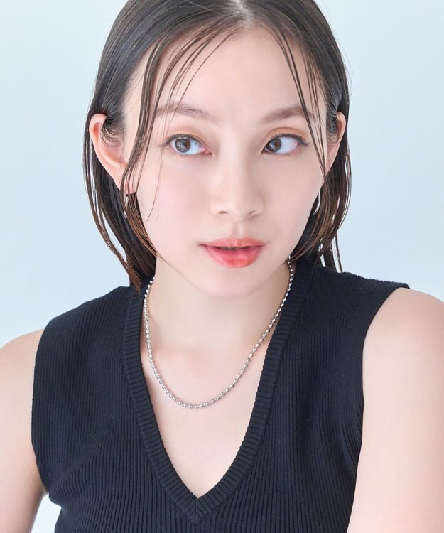 Phoebe 【金属アレルギー対応】ドットラインチョーカー　シルバー/ニッケルフリー/41.5cm シルバー