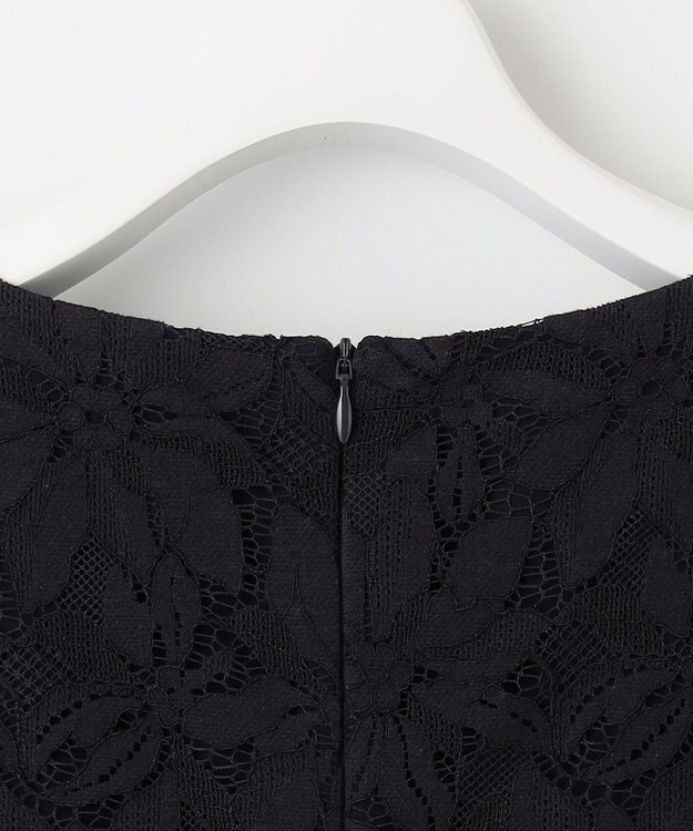 洗える】フラワーコードレース サックワンピース / 自由区 L