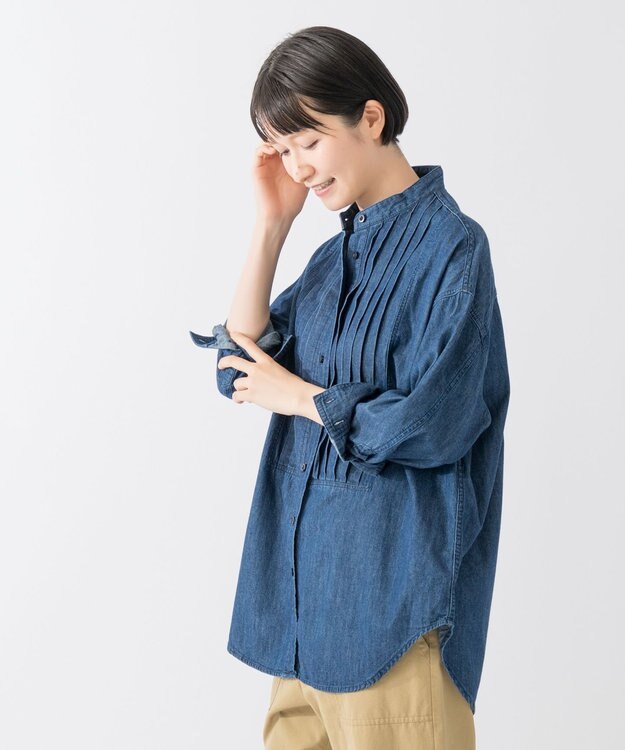 ONWARD Reuse Park 【23区】ブラウス春夏 ネイビー