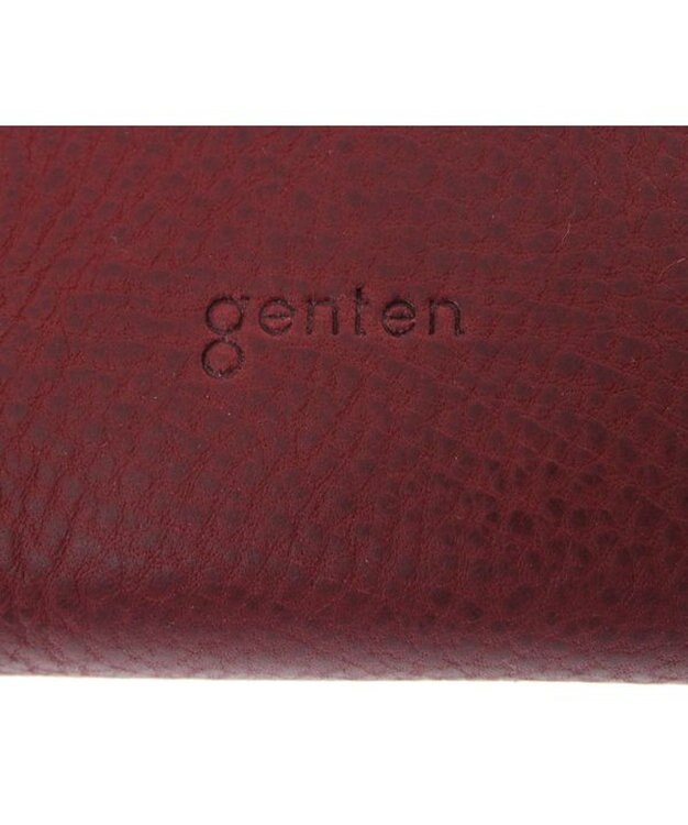 genten トスカ Lファスナー長財布 ワイン
